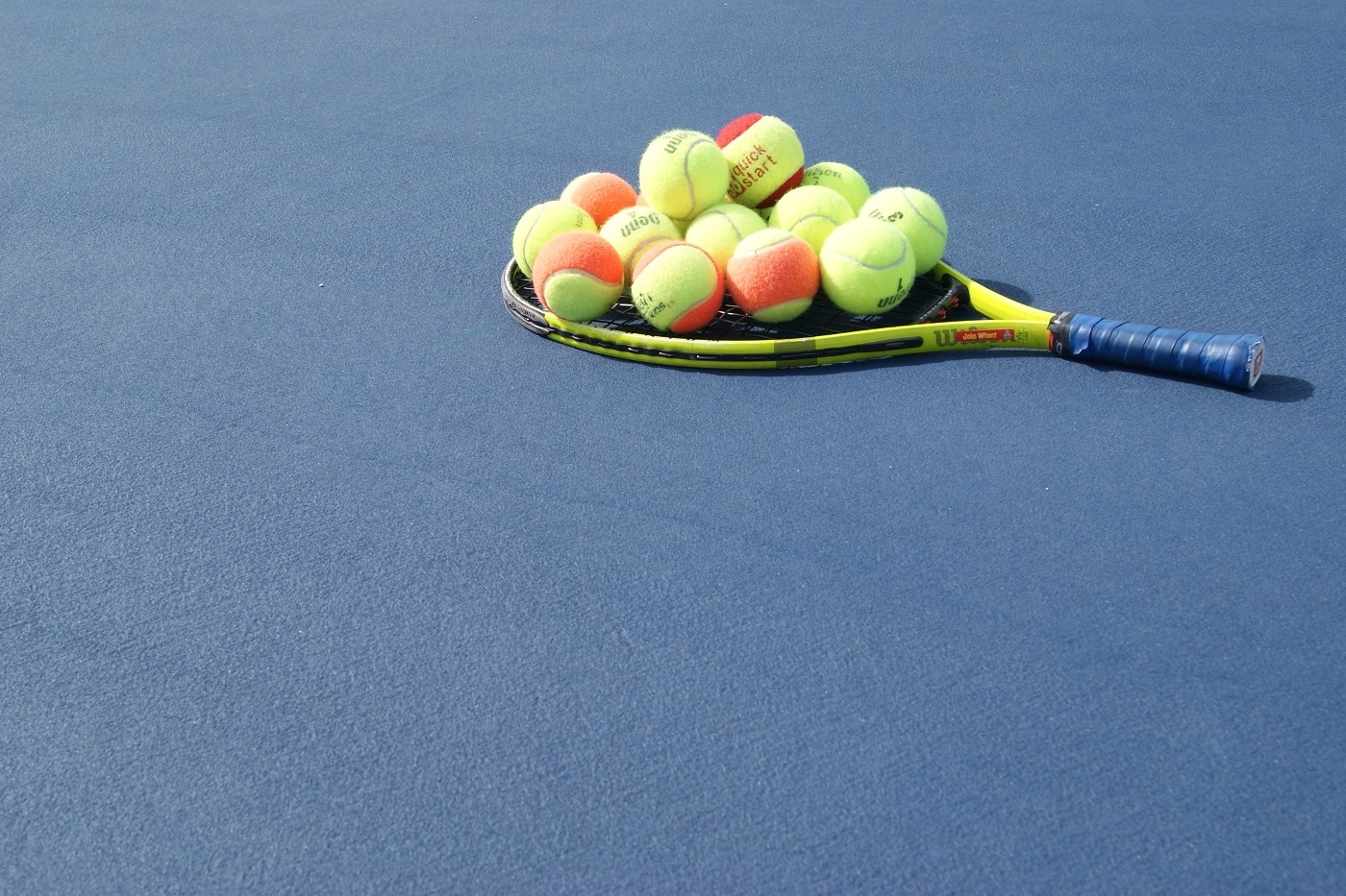 racquet and balls